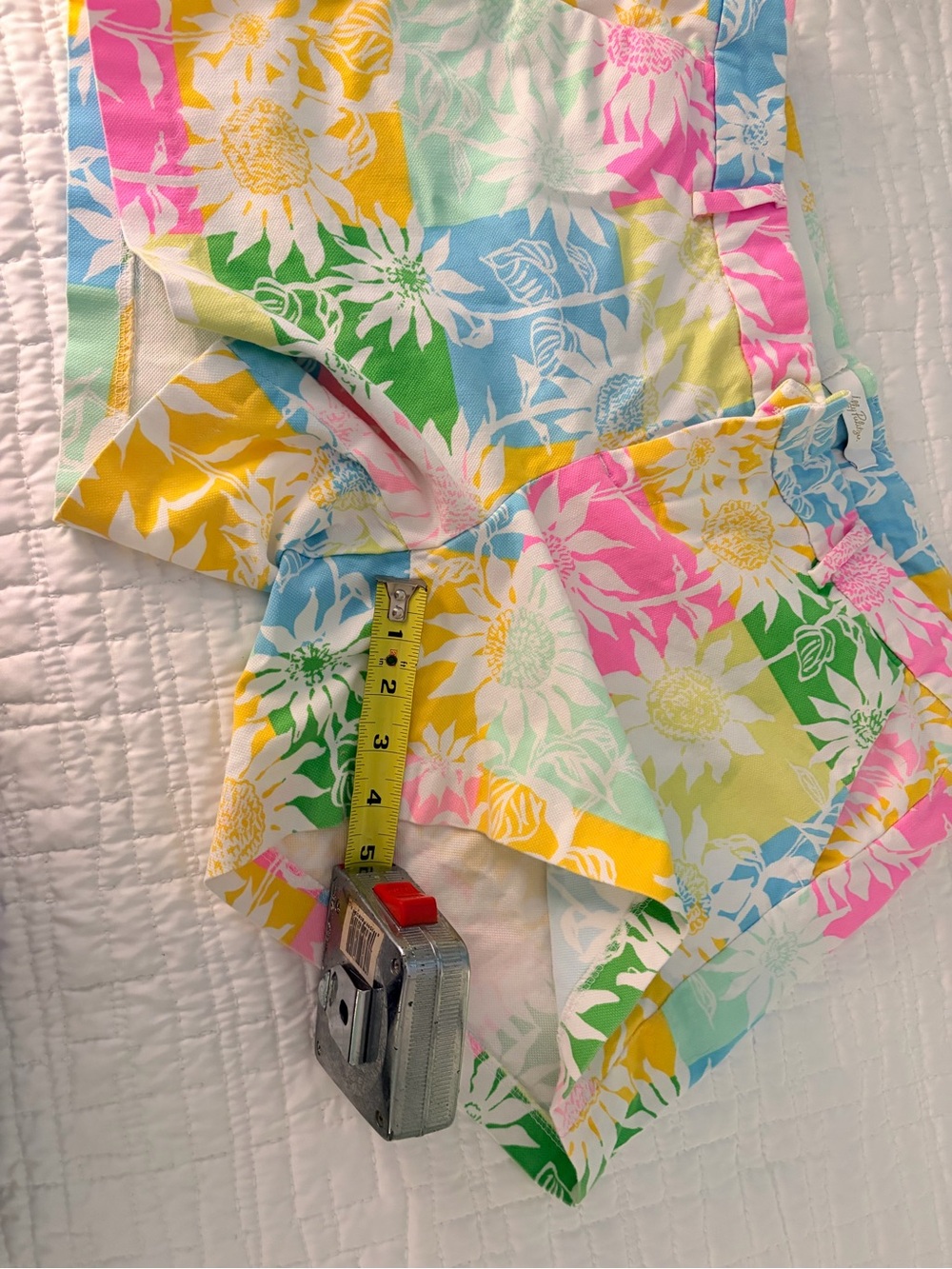 Lilly Pulitzer Multicolor Floral Patchwork Cotton Shorts - Picture 6 of 6